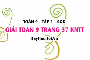 Giải Toán 9 trang 37 tập 1 Kết nối tri thức